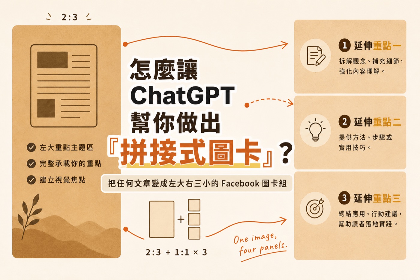 部落格封面實例：拼接式圖卡